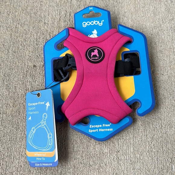 Gooby Escape-free Sport Harness for Medium dog 14.25-21.5in chest Barbie Pink - Picture 6 of 9